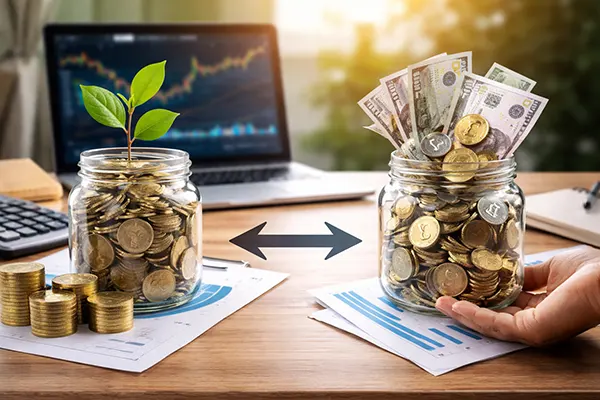 Income reinvestment diagram
